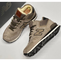 New Balance 574 Mid Grey Haki Black Winter