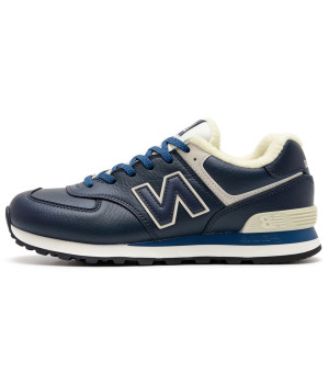 New Balance 574 Leather Blue зимние