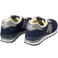New Balance 574 Blue замшевые с мехом
