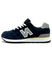 New Balance 574 Suede Dark Navy Grey