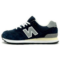 New Balance 574 Suede Dark Navy Grey