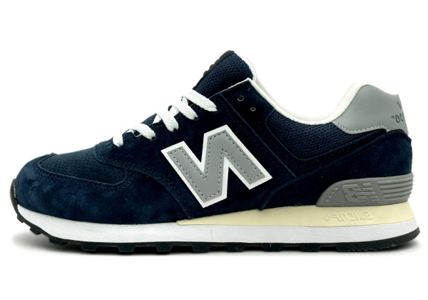 New Balance 574 Suede Dark Navy Grey