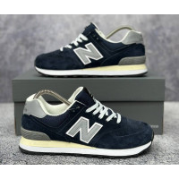 New Balance 574 Suede Dark Navy Grey