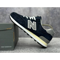 New Balance 574 Suede Dark Navy Grey