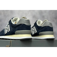 New Balance 574 Suede Dark Navy Grey