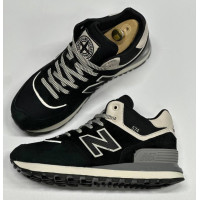 New Balance 574 Mid Termo x Stone Island Black White