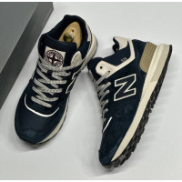 New Balance 574 Mid Termo x Stone Island Blue White
