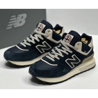 New Balance 574 Mid Termo x Stone Island Blue White