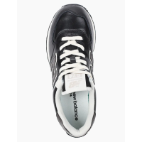 New Balance 574 Leather Premium Metallic Black