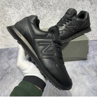 New Balance 574 Leather Total Black