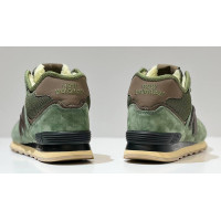 New Balance 574 Mid Green Brown с мехом