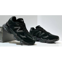 New Balance 9060 Winter Triple Black с мехом