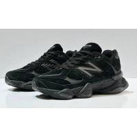 New Balance 9060 Winter Triple Black с мехом