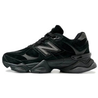 New Balance 9060 Winter Triple Black с мехом