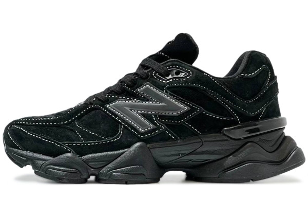 New Balance 9060 Winter Black Suede с мехом