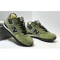 New Balance 574 Mid Green Black с мехом