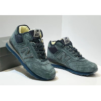 New Balance 574 Mid Moss Blue с мехом