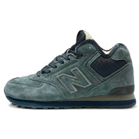 New Balance 574 Mid Moss Blue с мехом