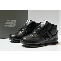 New Balance 574 Mid All Black зимние