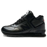 New Balance 574 Mid All Black зимние