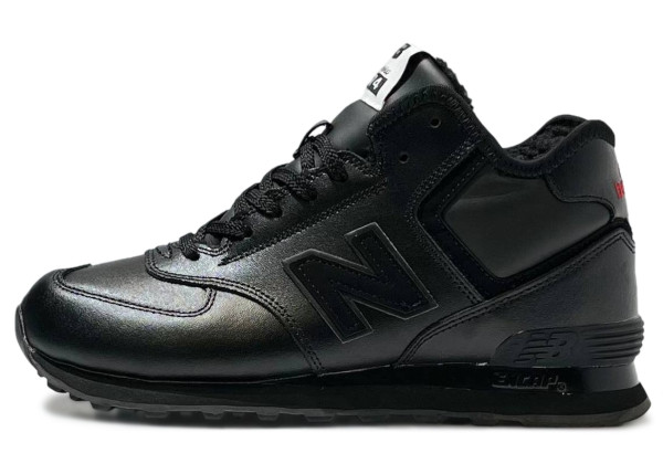 New Balance 574 Mid All Black зимние