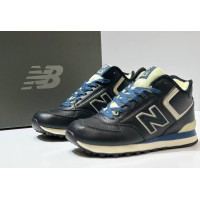 New Balance 574 Mid Leather Blue зимние