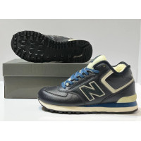 New Balance 574 Mid Leather Blue зимние