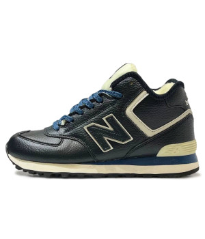 New Balance 574 Mid Leather Blue зимние