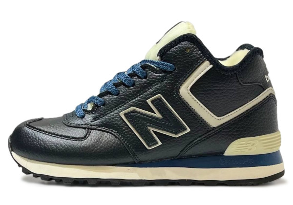 New Balance 574 Mid Leather Blue зимние