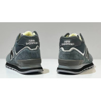 New Balance 574 Mid Grey Black с мехом