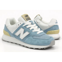 New Balance 574 Light Blue White