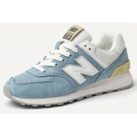New Balance 574 Light Blue White