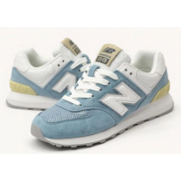 New Balance 574 Light Blue White