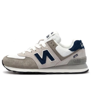 New Balance 574 Grey White Blue Navy