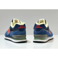New Balance 574 Blue Navy Red зимние