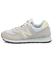 New Balance 574 Light Grey Cream Blue