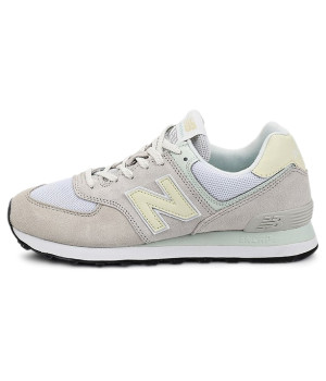 New Balance 574 Light Grey Cream Blue