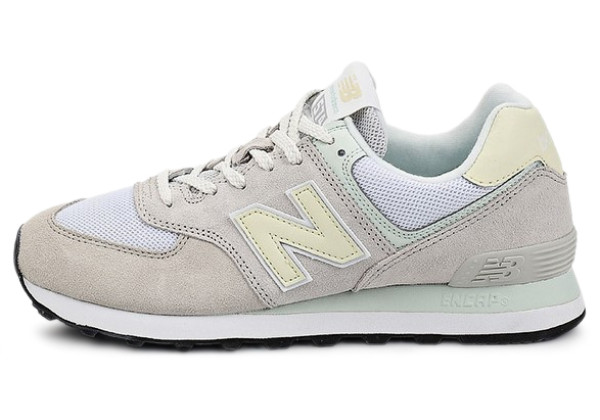 New Balance 574 Light Grey Cream Blue