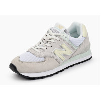 New Balance 574 Light Grey Cream Blue