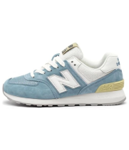 New Balance 574 Light Blue White