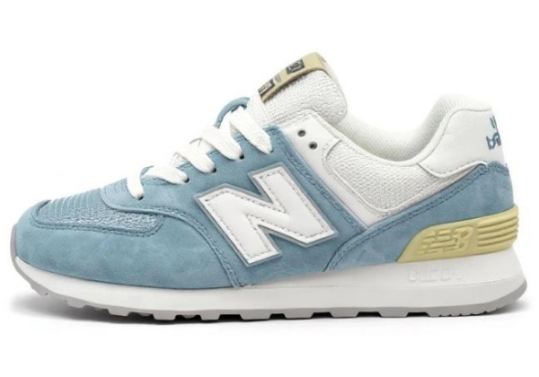 New Balance 574 Light Blue White