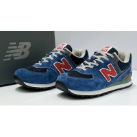 New Balance 574 Blue Black Red