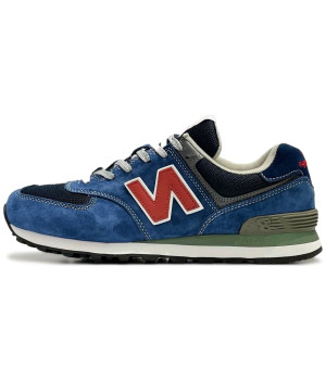 New Balance 574 Blue Black Red
