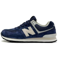 New Balance 574 Blue Cream White