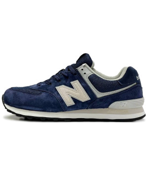 New Balance 574 Blue Cream White