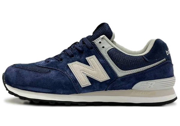 New Balance 574 Blue Cream White