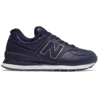 New Balance 574 Dark Navy Leather Winter