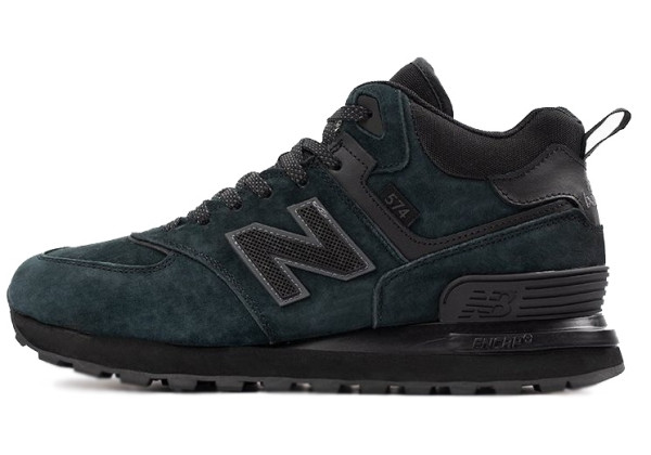 New Balance 574 Mid x Stone Island Dark Cyan Black