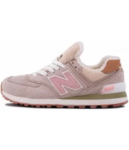 New Balance 574 с мехом Light Beige Pink