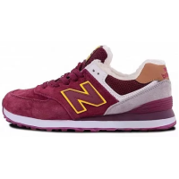 New Balance 574 Burgundy Grey Winter